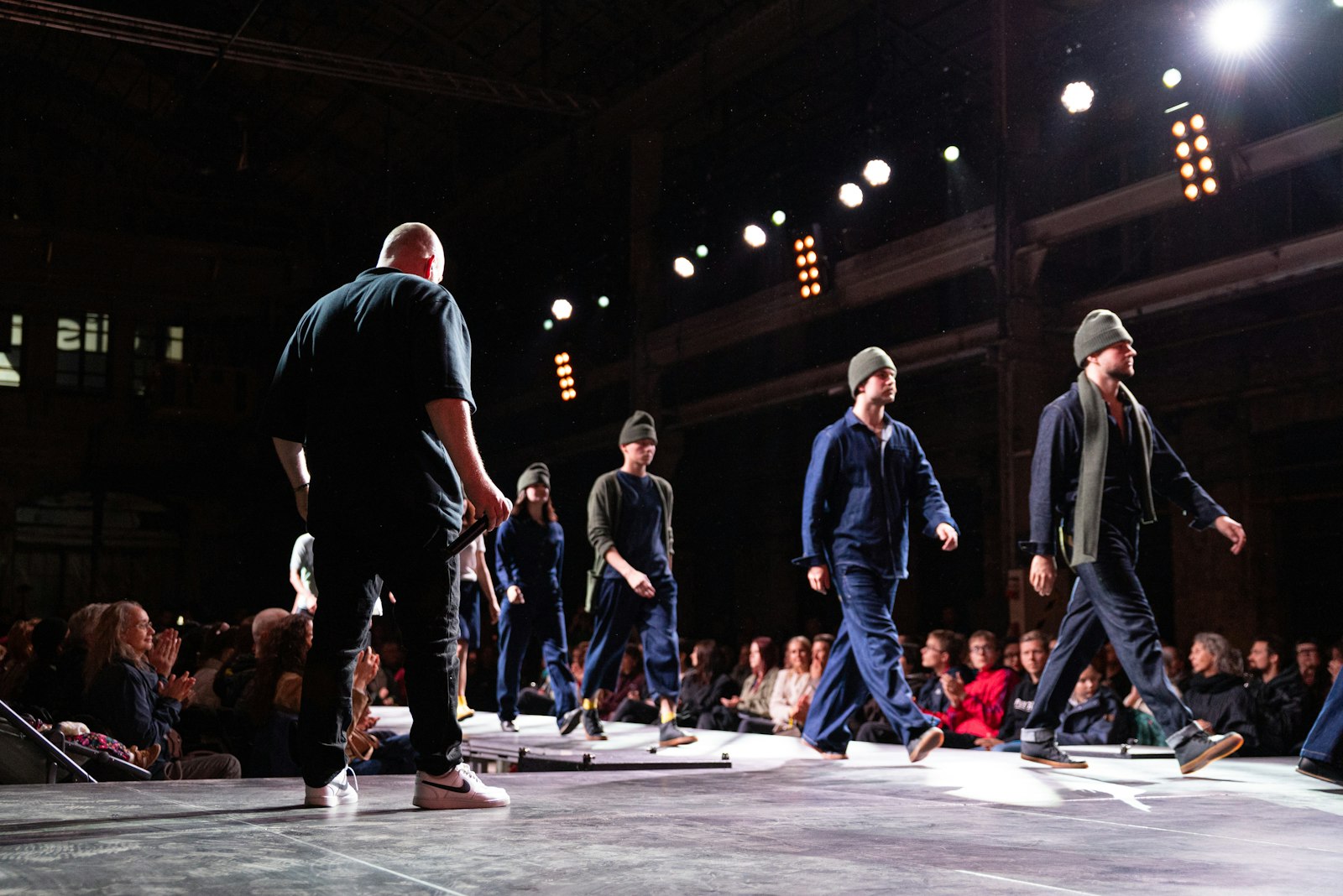 Raised platform and runway at an event